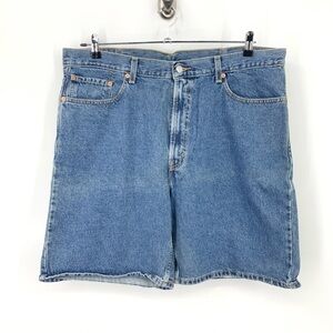 Levi’s Men Size 40 Shorts Vintage Y2K 02 Jorts Long Light Wash Jean Cotton Baggy